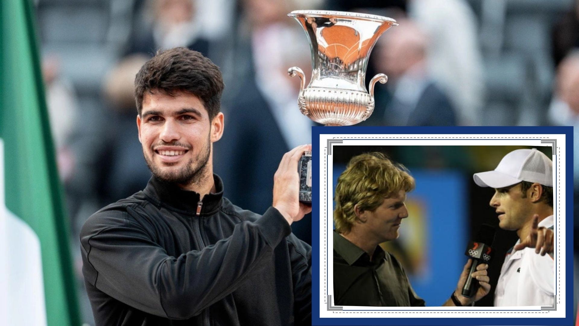 Courier y Roddick reaccionan a la IMPRESIONANTE victoria de Alcaraz contra Sinner en la final de Roma.