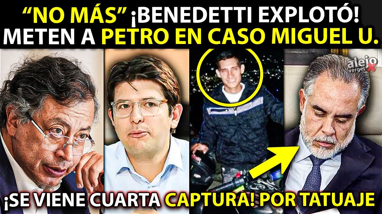 URGENTE: Capturan a otro criminal de Miguel Uribe por un tatuaje. VIENE LA CUARTA CAPTURA. Benedetti estalló.