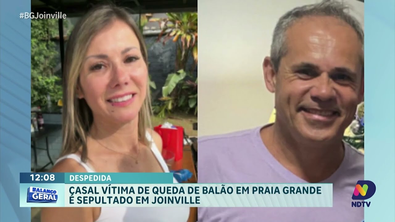 Conmoción en Joinville: pareja víctima de un accidente con globo es sepultada.