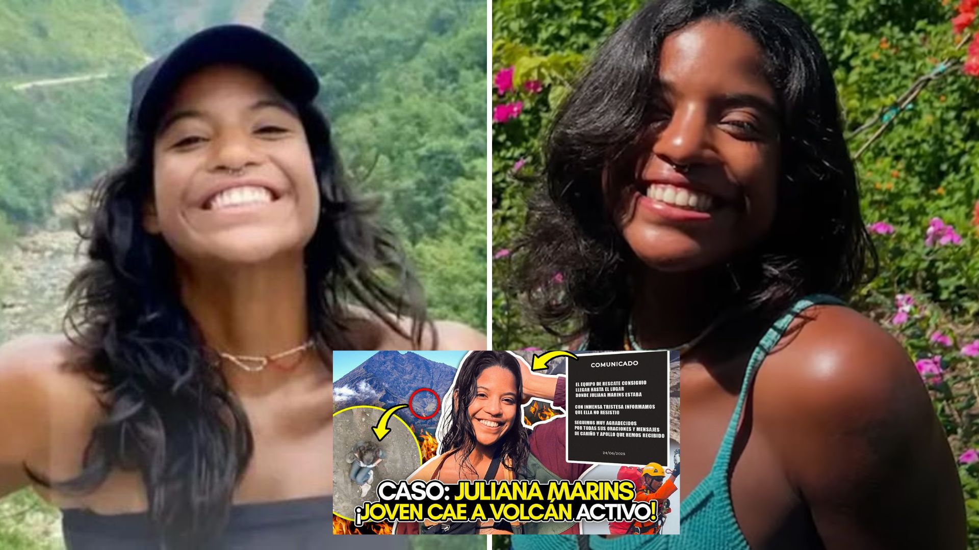 ¡CAE DENTRO de un VOLCÁN ACTIVO en INDONESIA! ¡Un DRON lo CAPTA en VIVO! ¡EL CASO de JULIANA MARINS!
