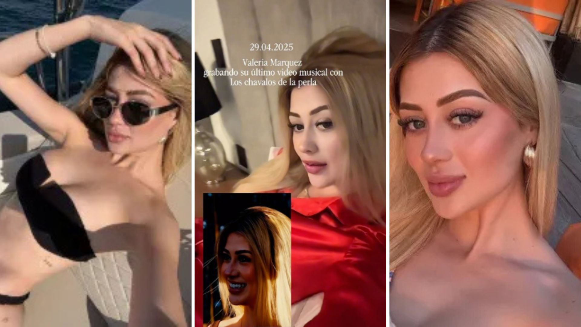 Valeria Márquez logró grabar su último video musical con los chicos de La Perla.