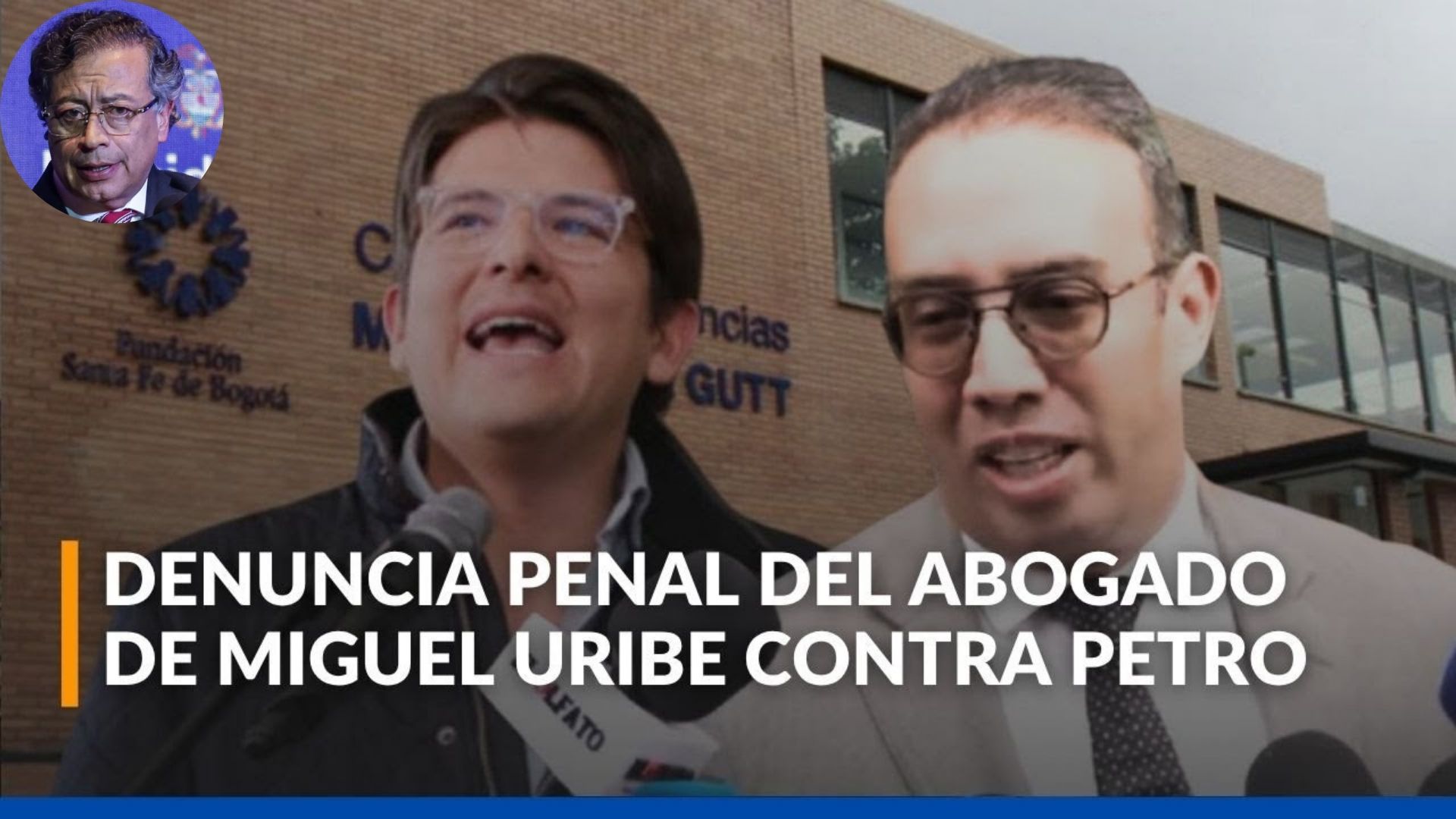 El abogado de Miguel Uribe Turbay presenta una denuncia contra el presidente Gustavo Petro.