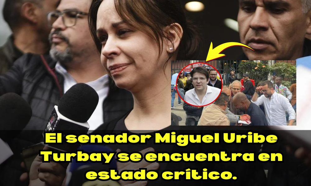 El senador colombiano Miguel Uribe Turbay está ‘luchando por su vida’, dice su esposa.
